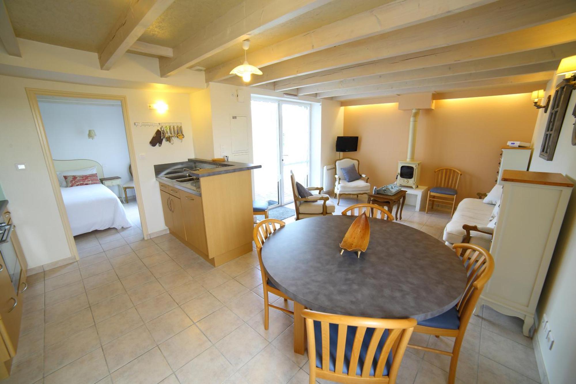 Saint-ÉvarzecLa Ferme De Vur Venアパートメント 部屋 写真