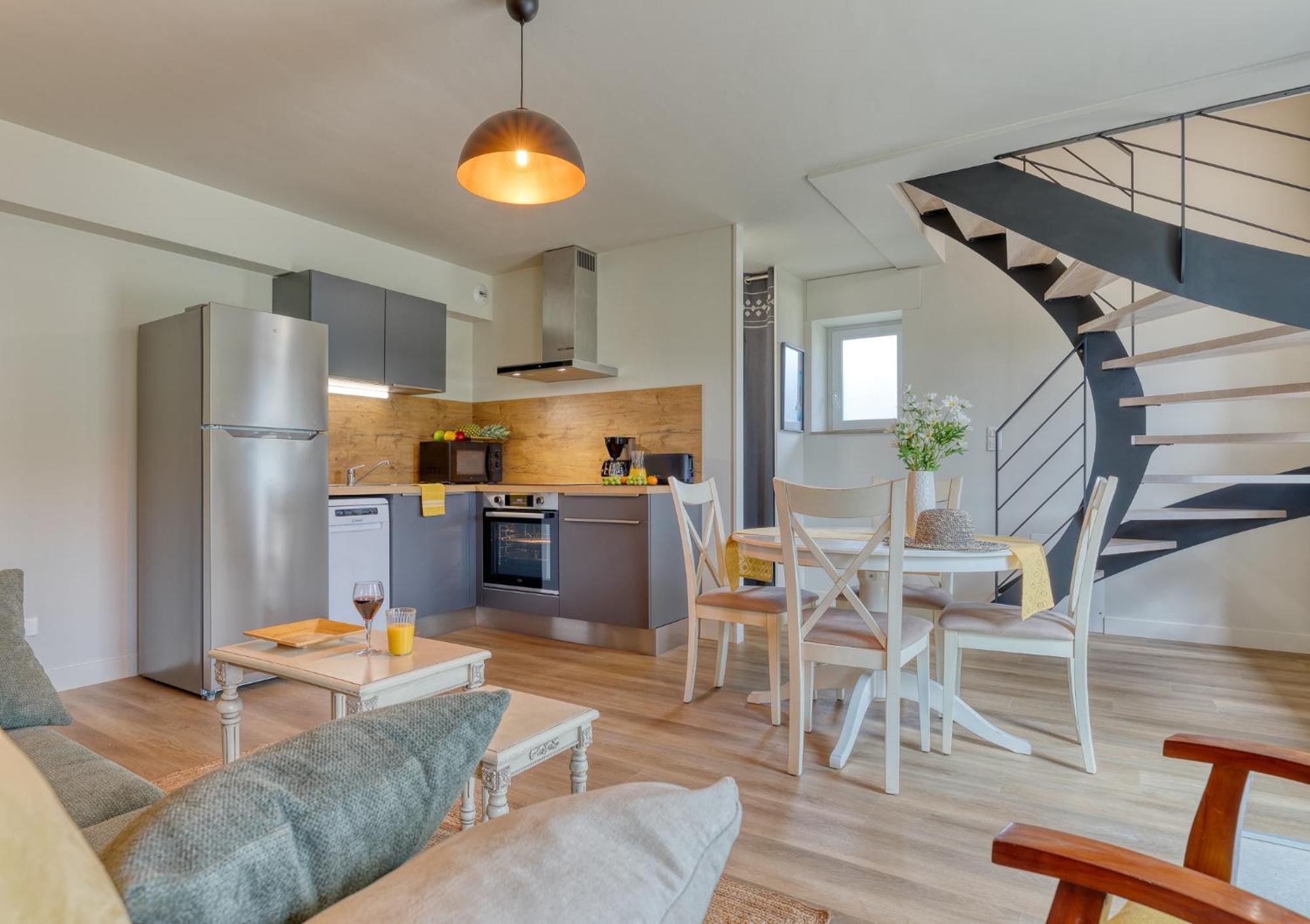 Saint-ÉvarzecLa Ferme De Vur Venアパートメント 部屋 写真